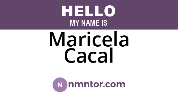 Maricela Cacal