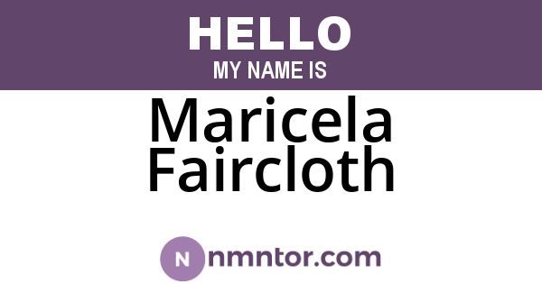 Maricela Faircloth