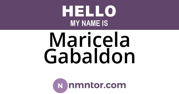Maricela Gabaldon