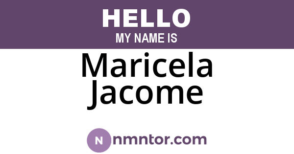 Maricela Jacome