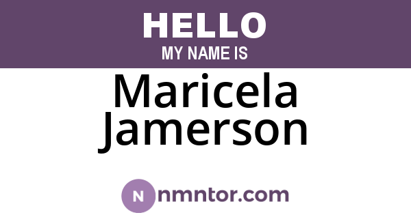 Maricela Jamerson