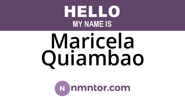 Maricela Quiambao
