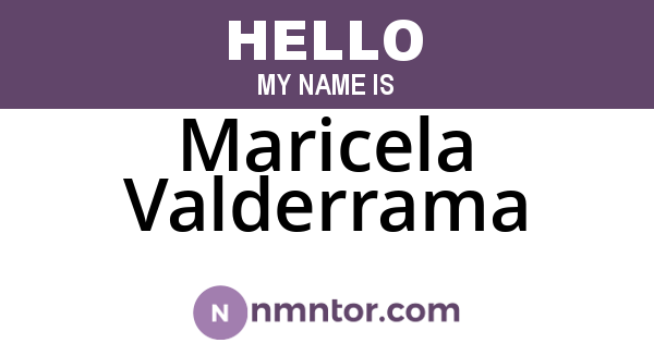 Maricela Valderrama
