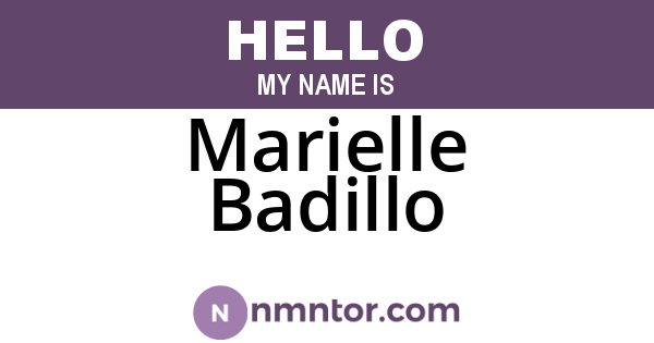 Marielle Badillo