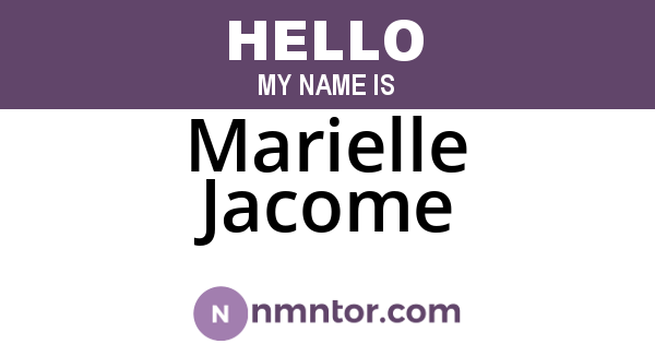 Marielle Jacome