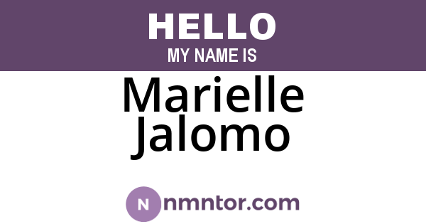 Marielle Jalomo
