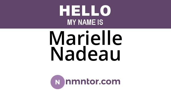 Marielle Nadeau