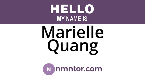 Marielle Quang