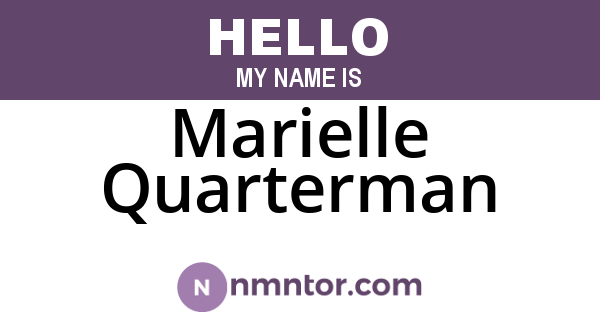 Marielle Quarterman