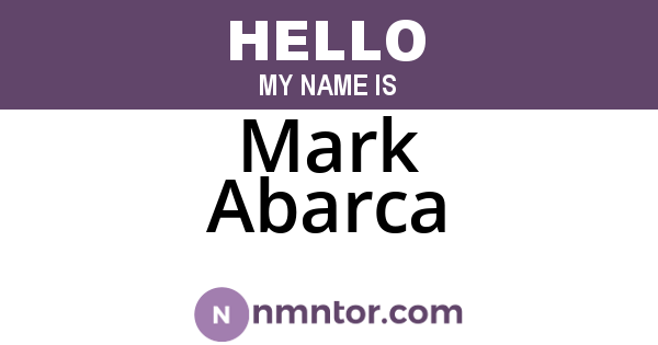 Mark Abarca