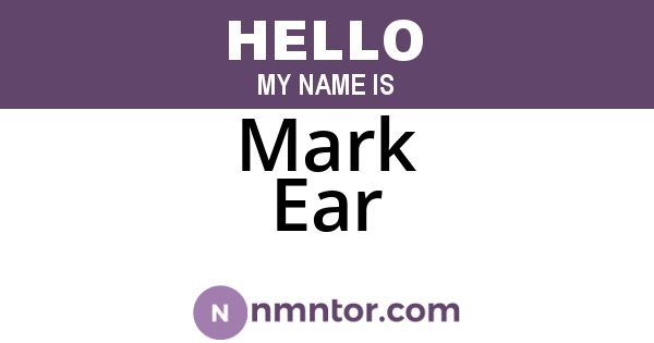 Mark Ear