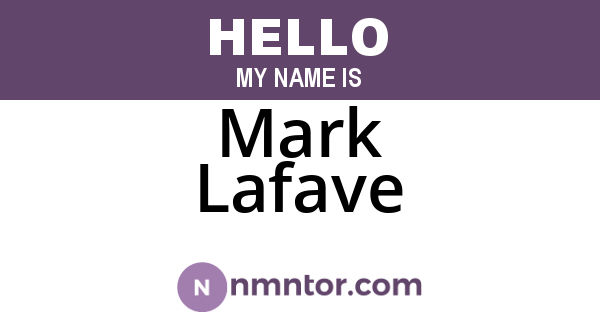 Mark Lafave