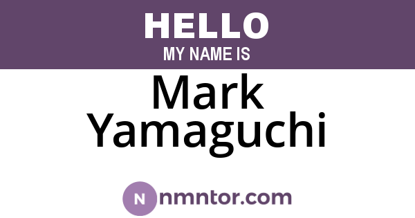 Mark Yamaguchi