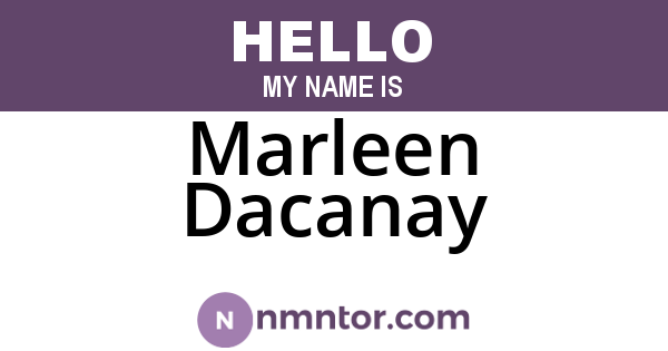 Marleen Dacanay