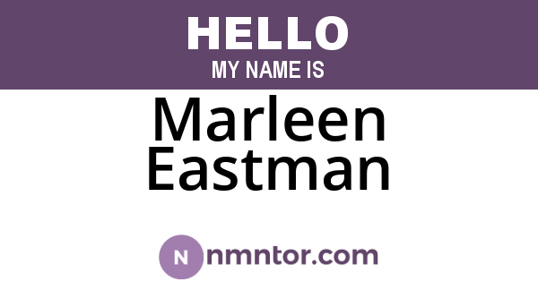 Marleen Eastman