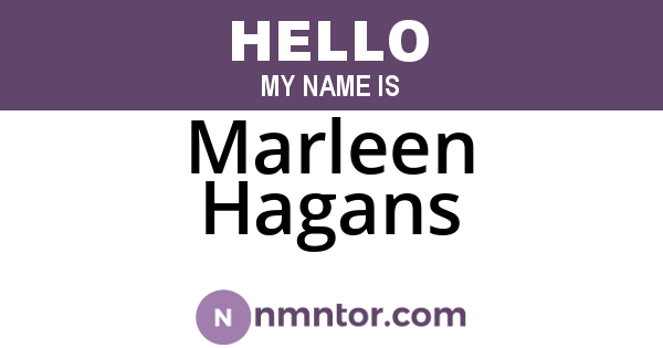 Marleen Hagans