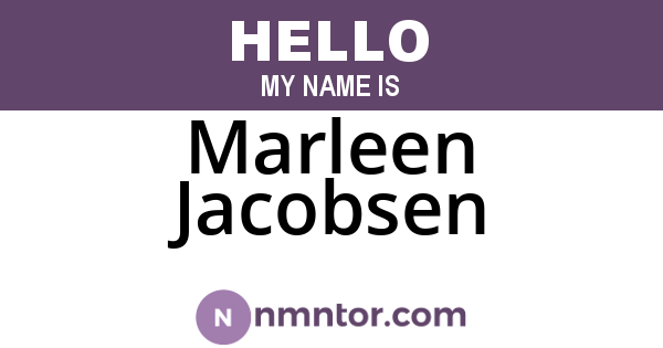 Marleen Jacobsen