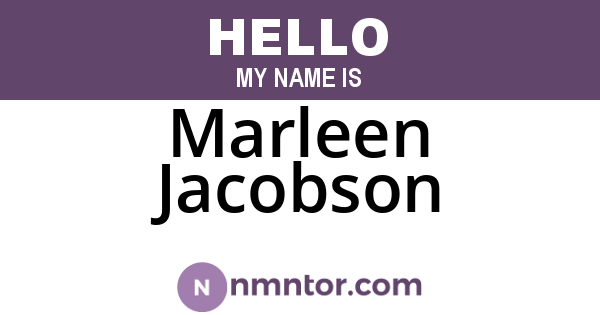 Marleen Jacobson