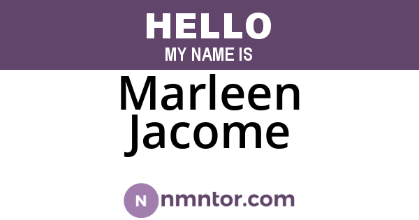 Marleen Jacome