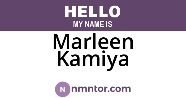 Marleen Kamiya