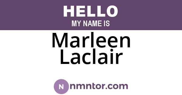 Marleen Laclair