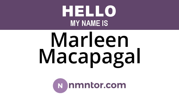 Marleen Macapagal