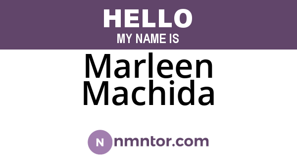 Marleen Machida