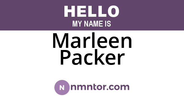 Marleen Packer