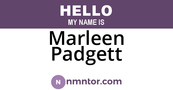 Marleen Padgett