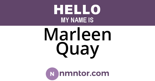Marleen Quay