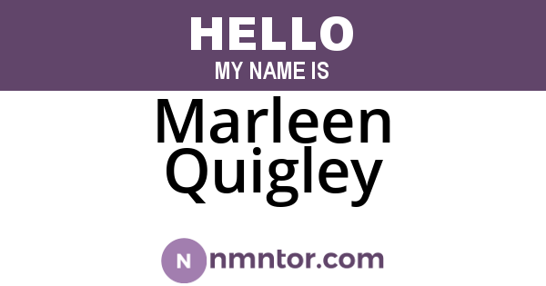 Marleen Quigley