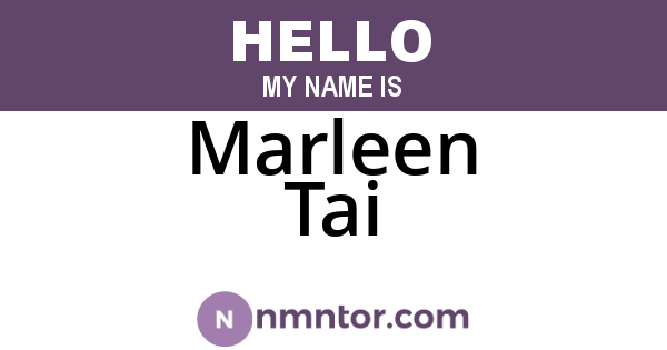 Marleen Tai