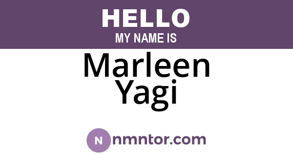 Marleen Yagi