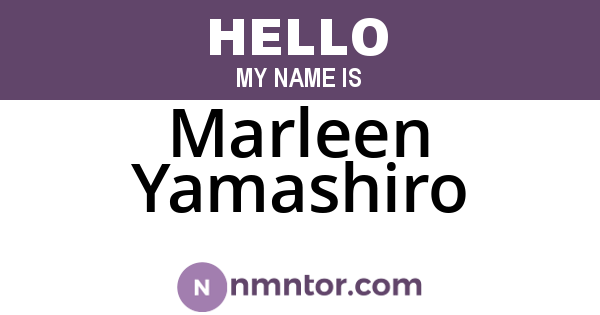 Marleen Yamashiro