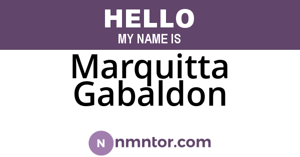 Marquitta Gabaldon