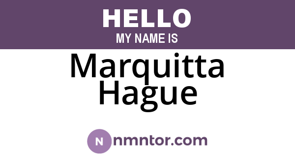 Marquitta Hague