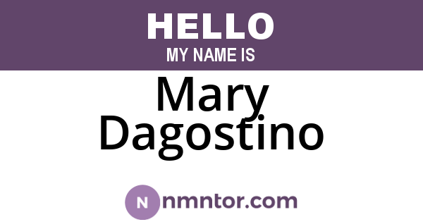 Mary Dagostino