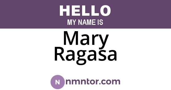 Mary Ragasa