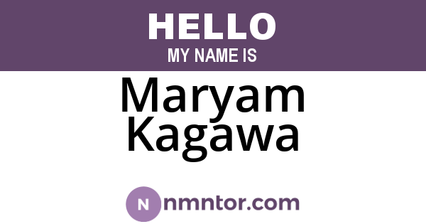 Maryam Kagawa