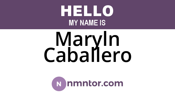 Maryln Caballero