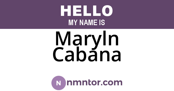Maryln Cabana