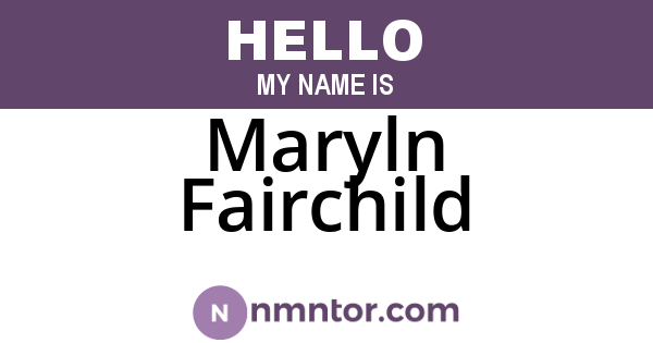 Maryln Fairchild
