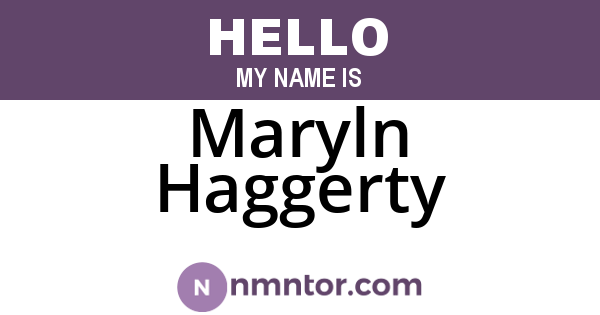 Maryln Haggerty