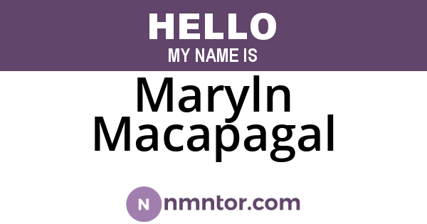Maryln Macapagal