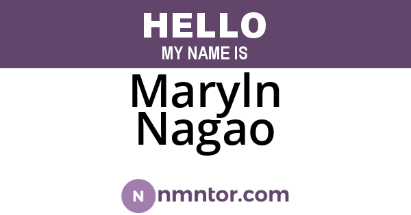 Maryln Nagao