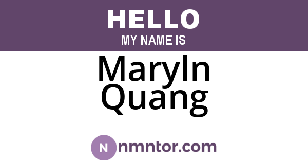 Maryln Quang