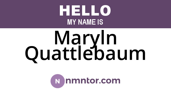 Maryln Quattlebaum