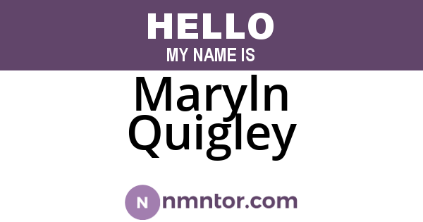 Maryln Quigley