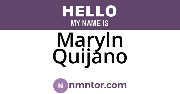Maryln Quijano
