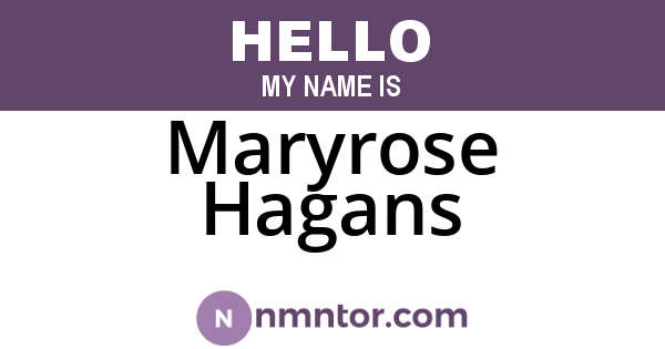 Maryrose Hagans